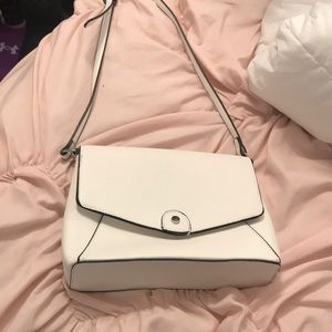 White Cross Body purse